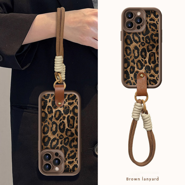 For iPhone 17 Air 17 Pro Max 16 15 14 13 12 11 XR 8 XS Phone Cover Leopard Print