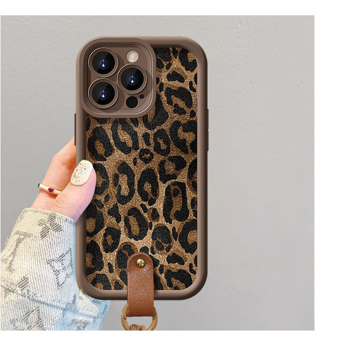 For iPhone 17 Air 17 Pro Max 16 15 14 13 12 11 XR 8 XS Phone Cover Leopard Print