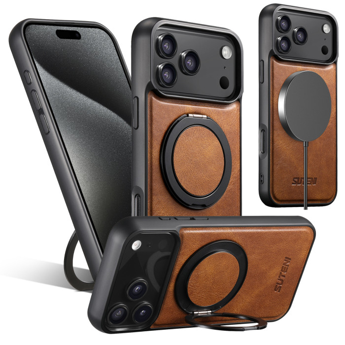 For iPhone 17 Air 17 Pro Max 16 15 14 13 12 Phone Case 2in1 Magnetic Bracket New
