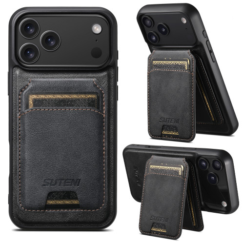 For iPhone 17 Air 17 Pro Max 16 15 14 13 12 Phone Case Leather Wireless Charging