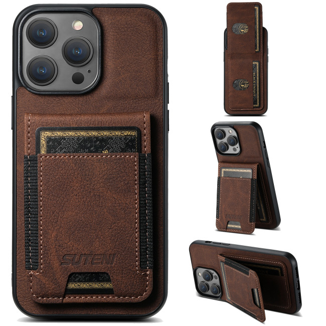 For iPhone 17 Air 17 Pro Max 16 15 14 13 12 XR XS 7 8 Phone Case Bracket leather Wallet