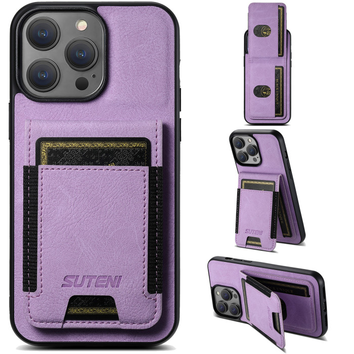 For iPhone 17 Air 17 Pro Max 16 15 14 13 12 XR XS 7 8 Phone Case Bracket leather Wallet