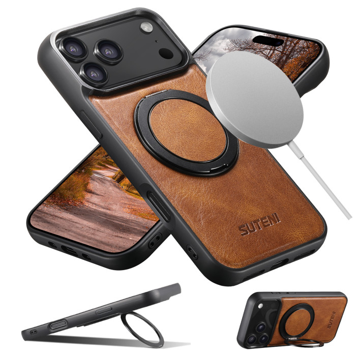 For iPhone 17 Air 17 Pro Max 16 15 14 13 12 Phone Case 2in1 Magnetic Bracket New