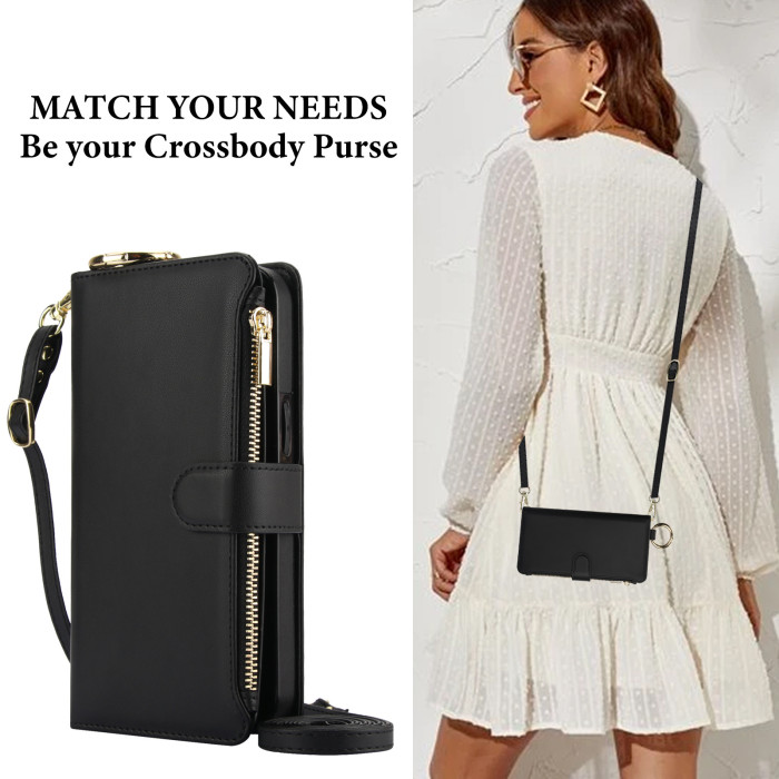 For iPhone 17 Air 17 Pro Max 16 15 14 13 12 XR XS 7 8 Phone Case Wallet Leather