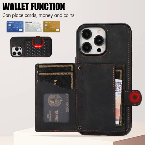 For iPhone 17 Air 17 Pro Max 16 15 14 13 12 XR XS 7 8 Phone Case Leather Wallet