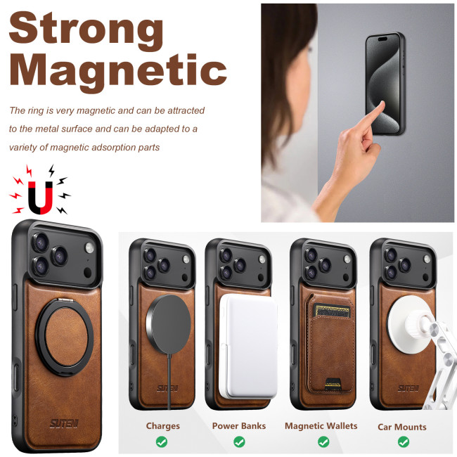 For iPhone 17 Air 17 Pro Max 16 15 14 13 12 Phone Case 2in1 Magnetic Bracket New