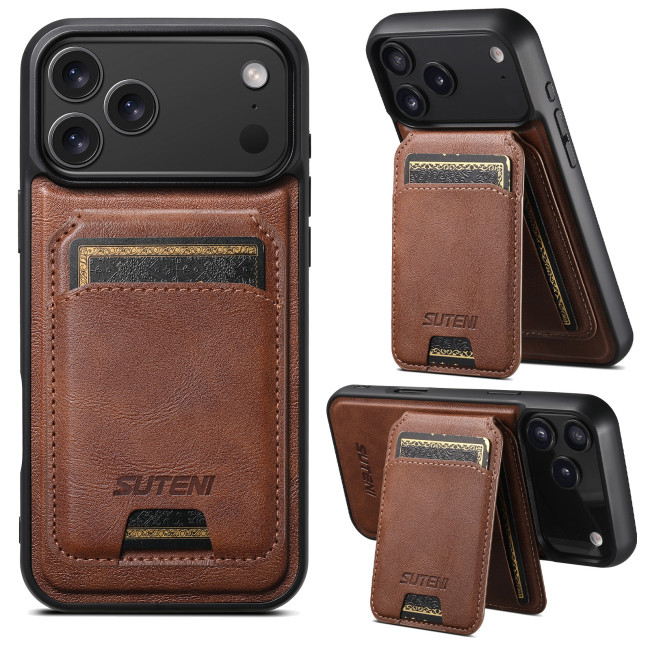 For iPhone 17 Air 17 Pro Max 16 15 14 13 12 Phone Case Leather Wireless Charging
