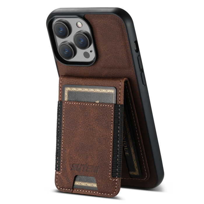 For iPhone 17 Air 17 Pro Max 16 15 14 13 12 XR XS 7 8 Phone Case Bracket leather Wallet