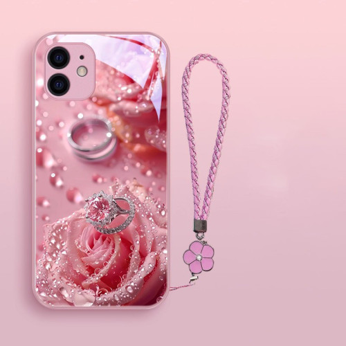 For iPhone 17 Air 17 Pro Max 16 15 14 13 12 11 XR 7 8 XS Phone Cover luxury Rose