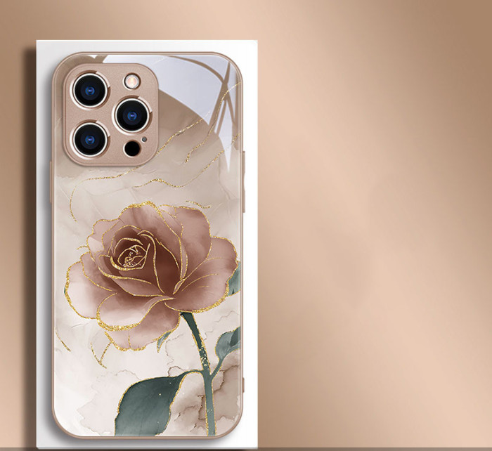 For iPhone 17 Air 17 Pro Max 16 15 14 13 12 XR XS 7 8 Phone Case Fashion Flower