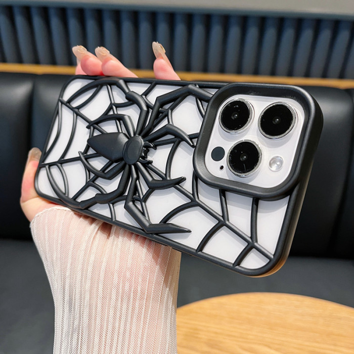 For iPhone 16  Pro Max 15 14 13 12 11 Phone Case Heat Dissipation Spider Cover