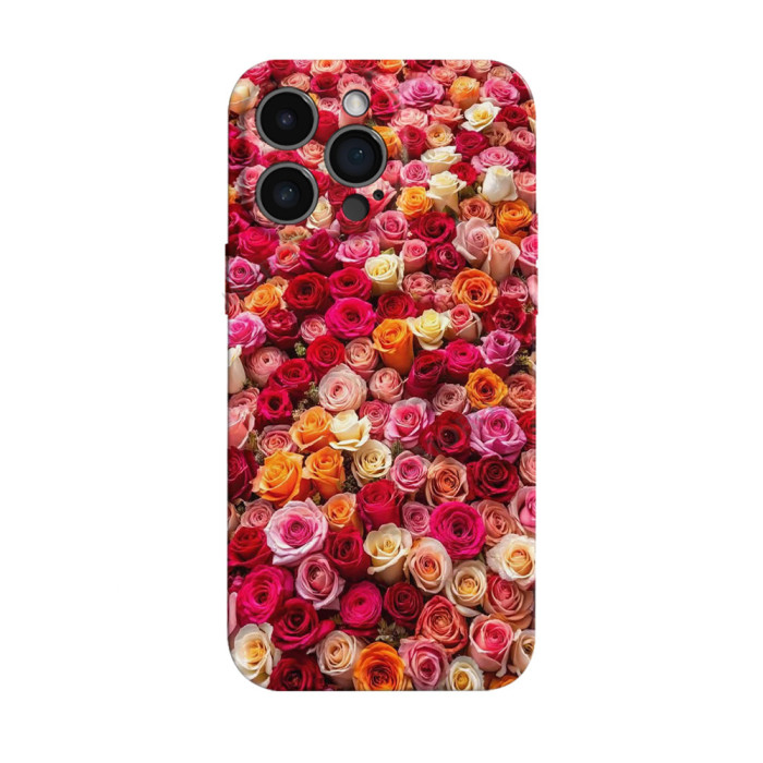 For iPhone 17 Air 17 Pro Max 16 15 14 13 12 11 XR 7 8 XS Phone Cover Unique Rose Flower