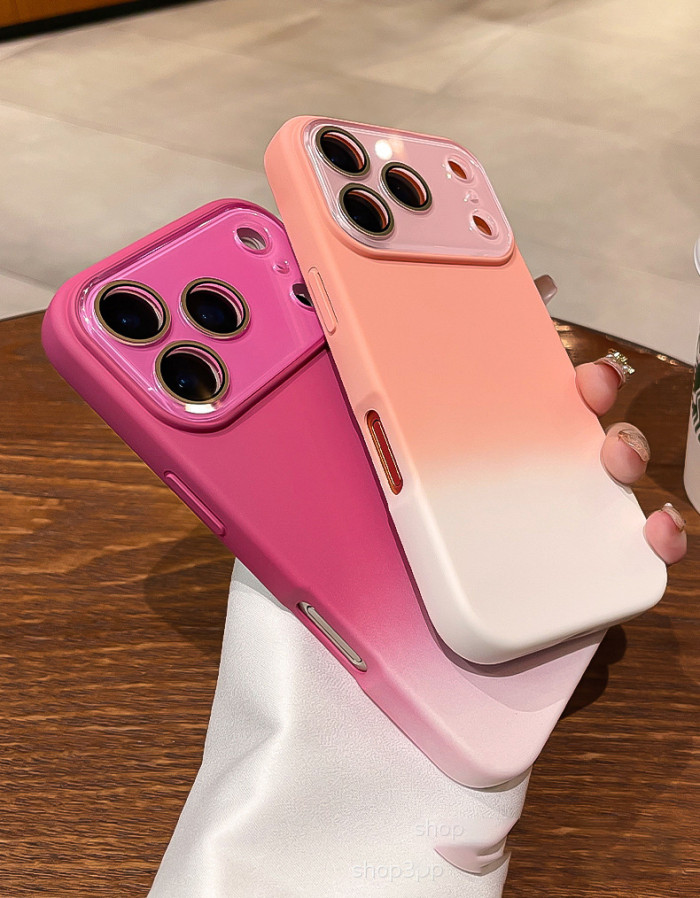 For iPhone 17 Air 17 16 Pro Max 15 14 13 12 11 XR XS 7 8 Phone Case w/Lens Protector Gradient