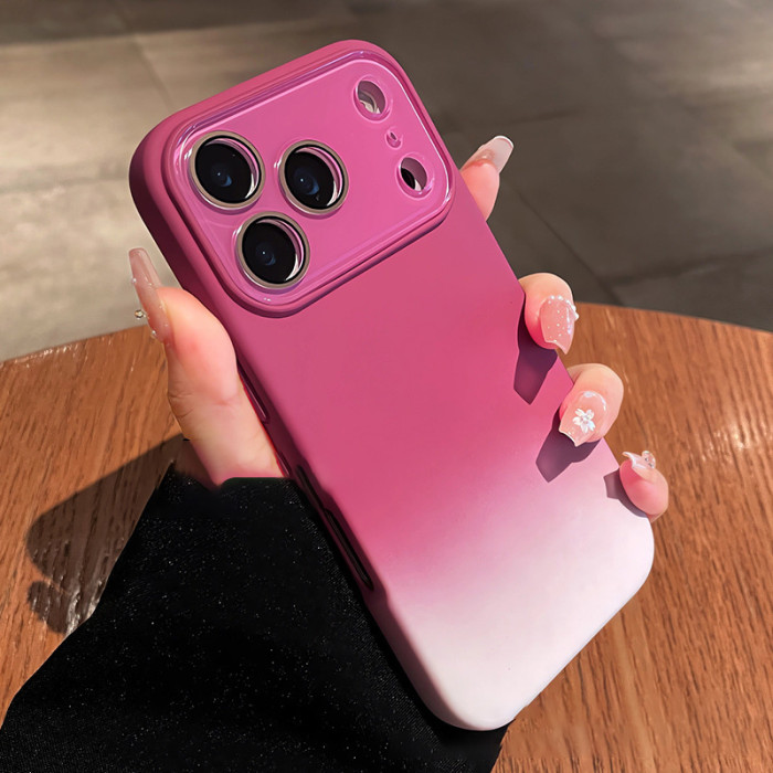 For iPhone 17 Air 17 16 Pro Max 15 14 13 12 11 XR XS 7 8 Phone Case w/Lens Protector Gradient