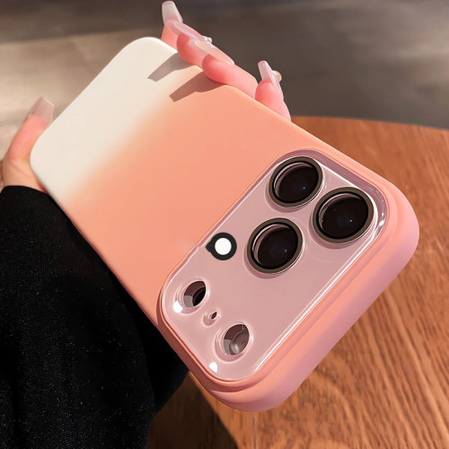 For iPhone 17 Air 17 16 Pro Max 15 14 13 12 11 XR XS 7 8 Phone Case w/Lens Protector Gradient