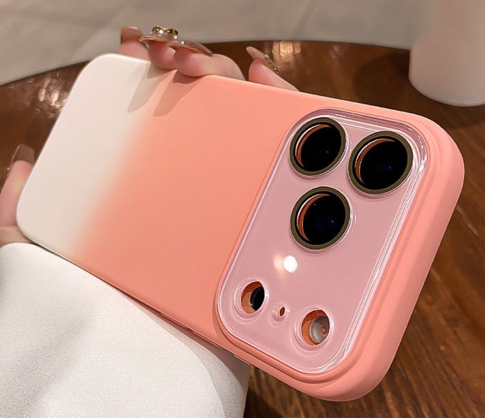 For iPhone 17 Air 17 16 Pro Max 15 14 13 12 11 XR XS 7 8 Phone Case w/Lens Protector Gradient