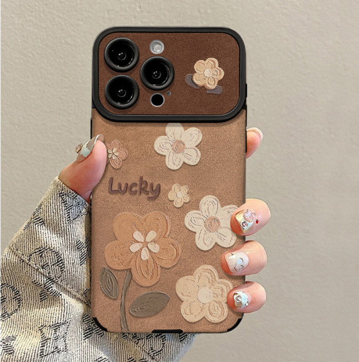 For Apple iPhone 17 Air 17 Pro Max 16 15 14 13 12 11 XR 7 8 XS Advanced  Phone Cover Flower Lanyard