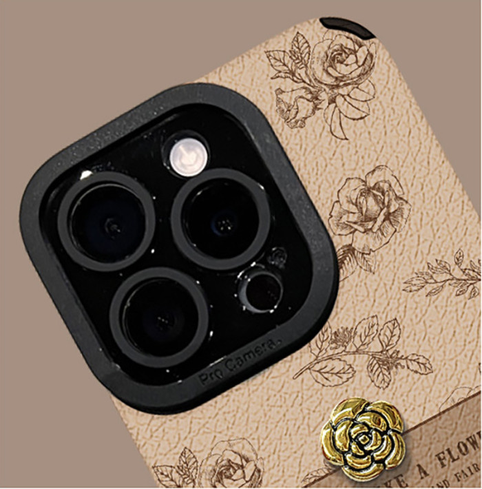 For Apple iPhone 17 Air 17 Pro Max 16 15 14 13 12 11 Phone Case Camellia Lanyard