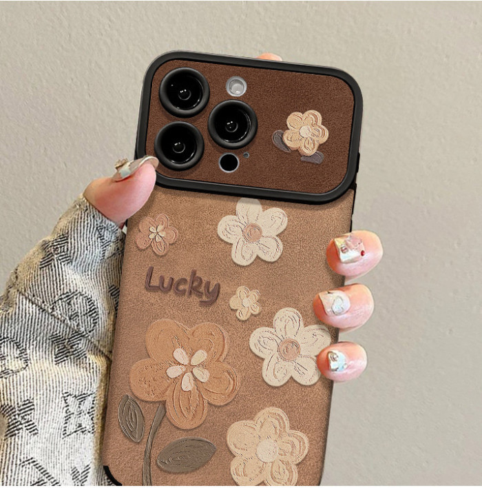 For Apple iPhone 17 Air 17 Pro Max 16 15 14 13 12 11 XR 7 8 XS Advanced  Phone Cover Flower Lanyard