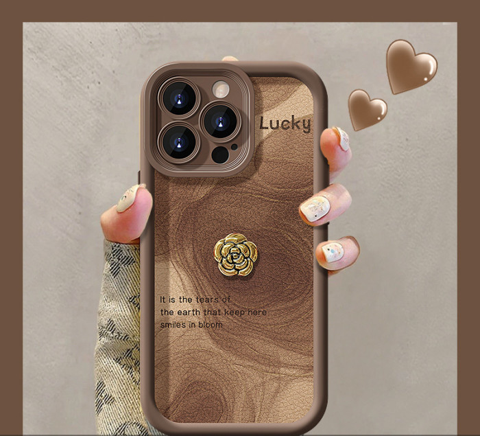 For Apple iPhone 17 Air 17 Pro Max 16 15 14 13 12 11 XR 7 8 XS Phone Case Camellia Doll Lanyard