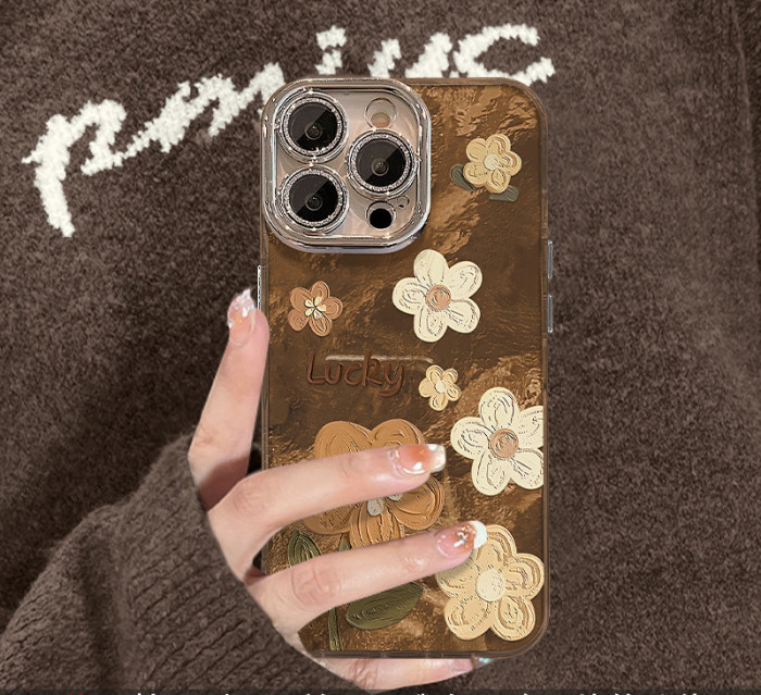 For Apple iPhone 17 Air 17 Pro Max 16 15 14 13 12 11 Phone Cover Flower Bracelet