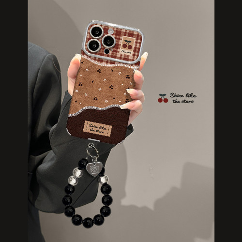 For Apple iPhone 17 Air 17 Pro Max 16 15 14 13 12 XR XS 7 8 Phone Case Flower Lanyard Bracelet Fashion Style Phone Protector