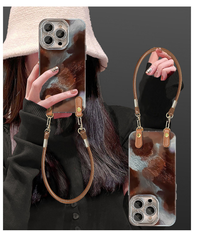 For Apple iPhone 17 Air 17 Pro Max 16 15 14 13 12 11 Phone Case Fashion Lanyard Blooming Bracelet Unique Phone protector