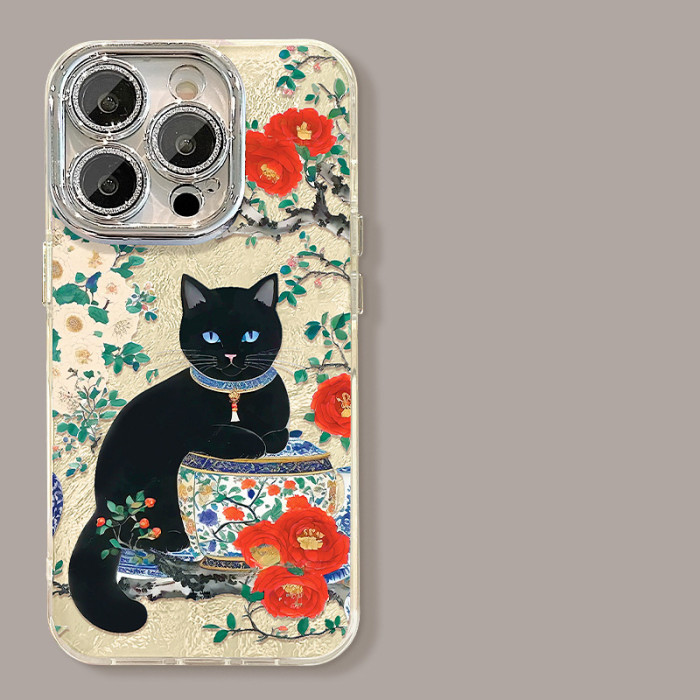 For Apple iPhone 17 Air 17 Pro Max 16 15 14 13 12 11 XR 7 8 XS Phone Case cat Bracelet Phone Protector