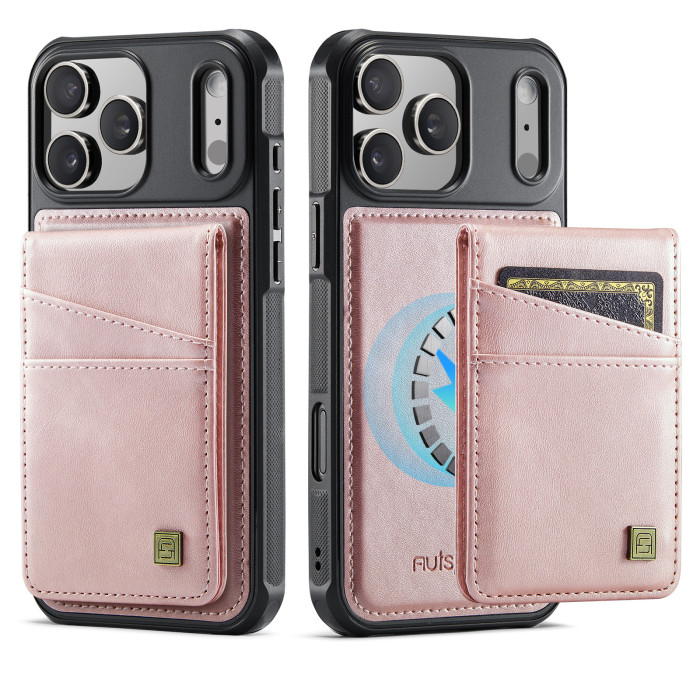 For iPhone 17 Air 16 Pro Max 15 14 13 12 11 8 7 XR XS Phone Case Magnetic 2in1 leather Wallet