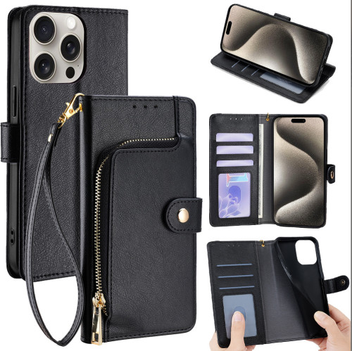 For Apple iPhone 17 Air 17 Pro Max 16 15 14 13 12 11 Leather Phone Cover Wallet card holder