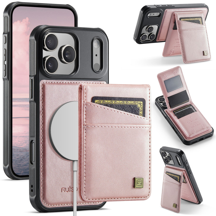 For iPhone 17 Air 16 Pro Max 15 14 13 12 11 8 7 XR XS Phone Case Magnetic 2in1 leather Wallet