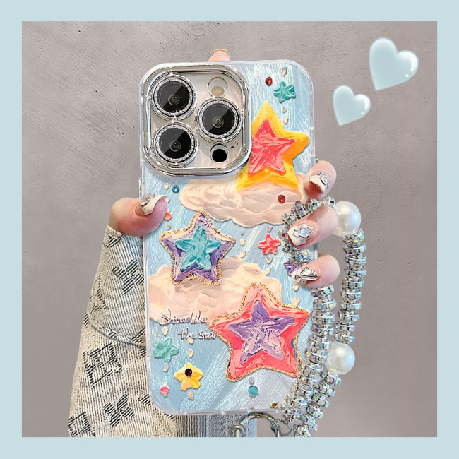 For Apple iPhone 17 Air 17 Pro Max 16 15 14 13 12 11 Phone Cover Starfish Bracelet