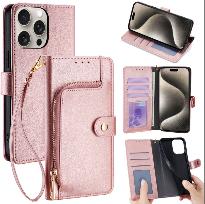 For Apple iPhone 17 Air 17 Pro Max 16 15 14 13 12 11 Leather Phone Cover Wallet card holder