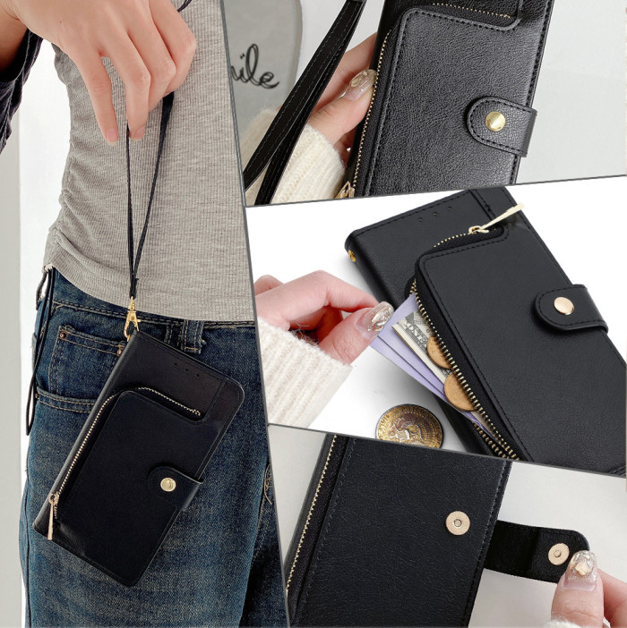 For Apple iPhone 17 Air 17 Pro Max 16 15 14 13 12 11 Leather Phone Cover Wallet card holder