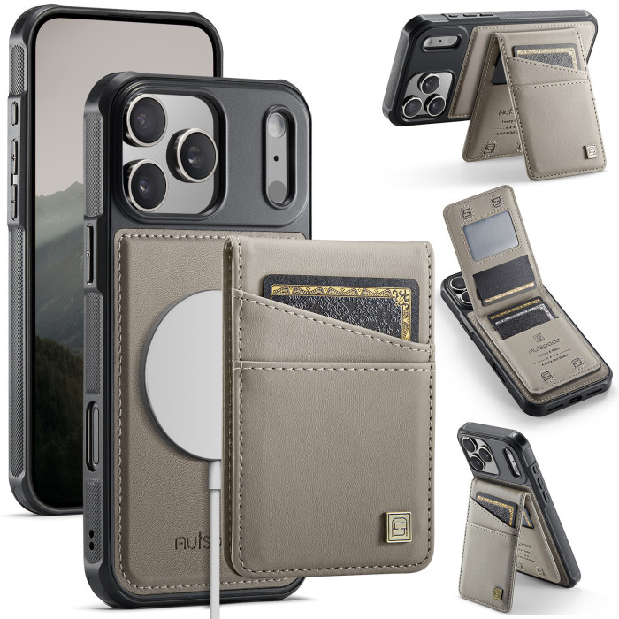 For iPhone 17 Air 16 Pro Max 15 14 13 12 11 8 7 XR XS Phone Case Magnetic 2in1 leather Wallet