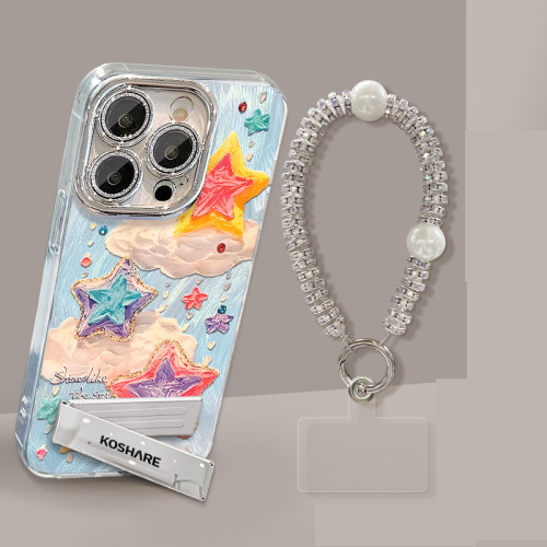 For Apple iPhone 17 Air 17 Pro Max 16 15 14 13 12 11 Phone Cover Starfish Bracelet