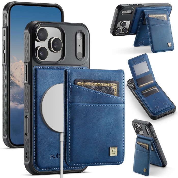 For iPhone 17 Air 16 Pro Max 15 14 13 12 11 8 7 XR XS Phone Case Magnetic 2in1 leather Wallet