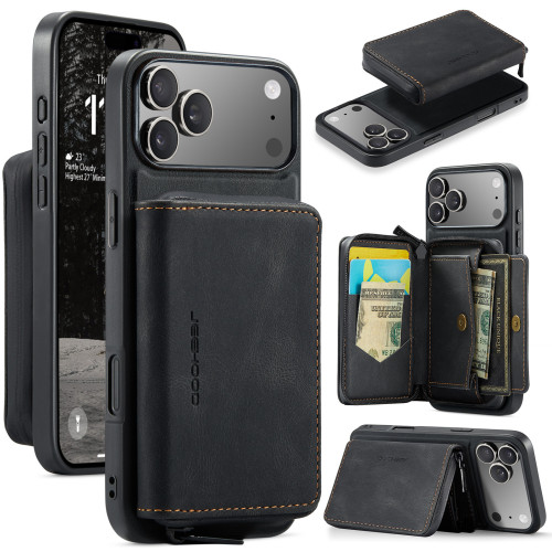 For iPhone 17 Air 16 Pro Max 15 14 13 12 11 8 7 XR XS Phone Case Leather Detachable Wallet