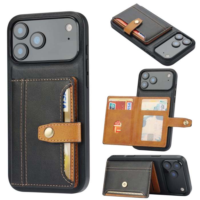 For Apple iPhone 17 Air 17 Pro Max 16 15 14 13 12 11 Phone Cover Wallet Leather