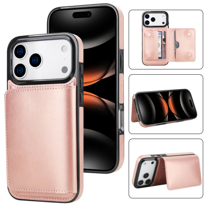 For Apple iPhone 17 Air 17 Pro Max 16 15 14 13 12 11 Phone Cover Leather Wallet card holder