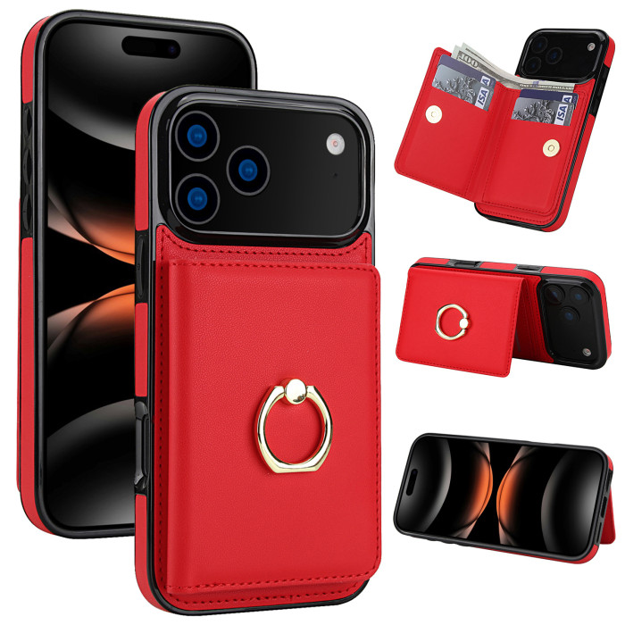 For Apple iPhone 17 Pro Max 16 15 14 13 12 11 XR XS Phone Cover Wallet Leather