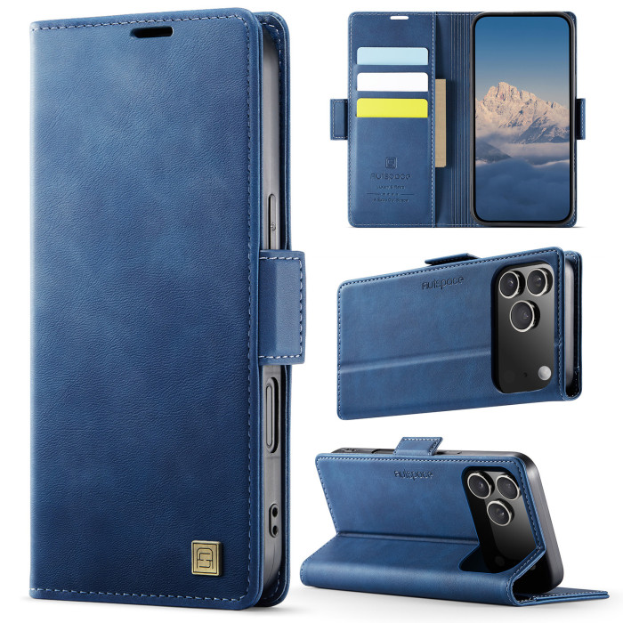 For iPhone 17 Air 17 Pro Max 16 15 14 13 12 Phone Case Leather Wireless Charging