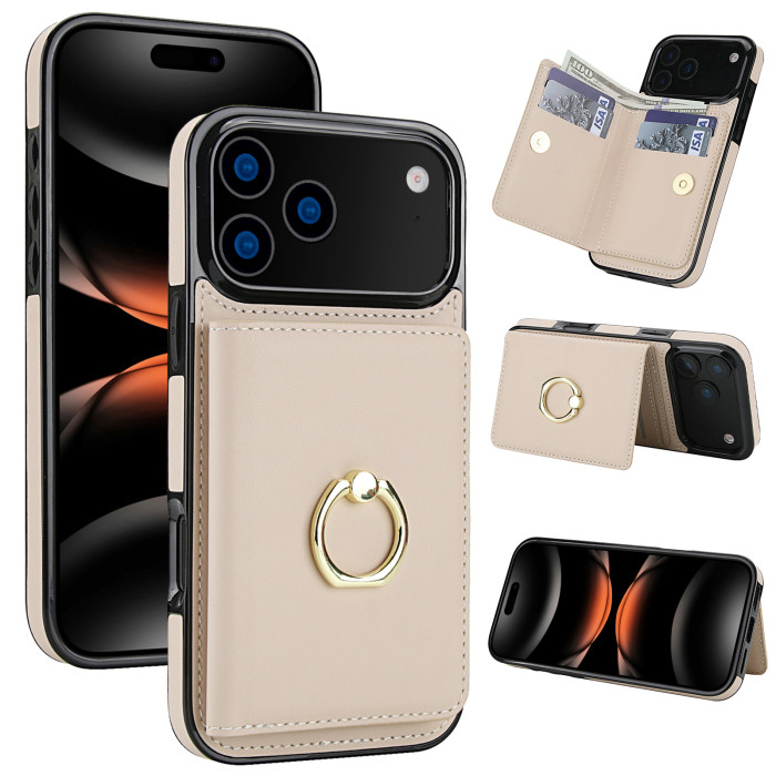 For Apple iPhone 17 Pro Max 16 15 14 13 12 11 XR XS Phone Cover Wallet Leather