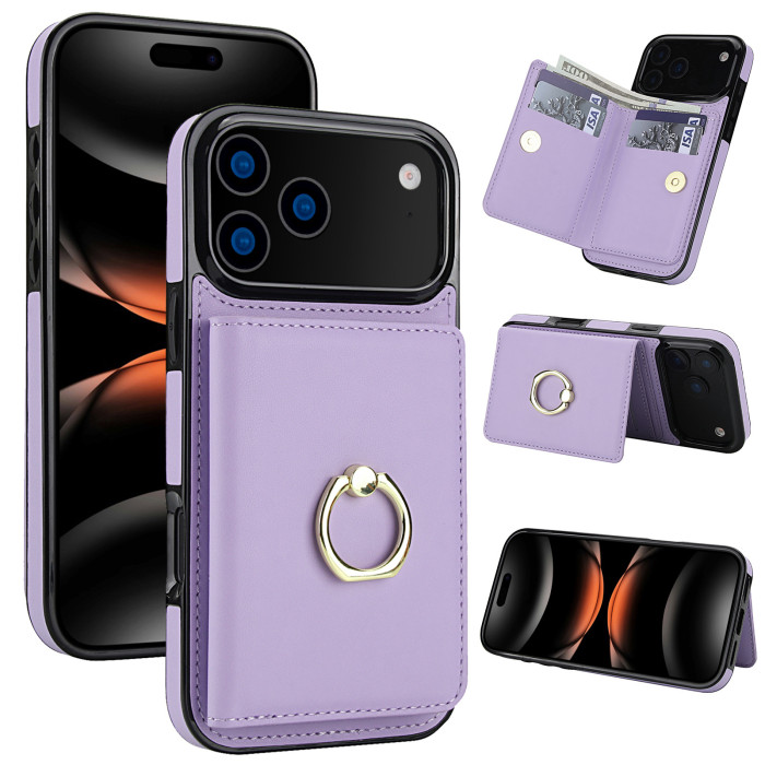 For Apple iPhone 17 Pro Max 16 15 14 13 12 11 XR XS Phone Cover Wallet Leather