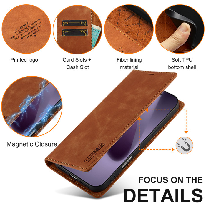 For Apple iPhone 17 Pro Max 16 15 14 13 12 11 Phone Cover Leather Wallet