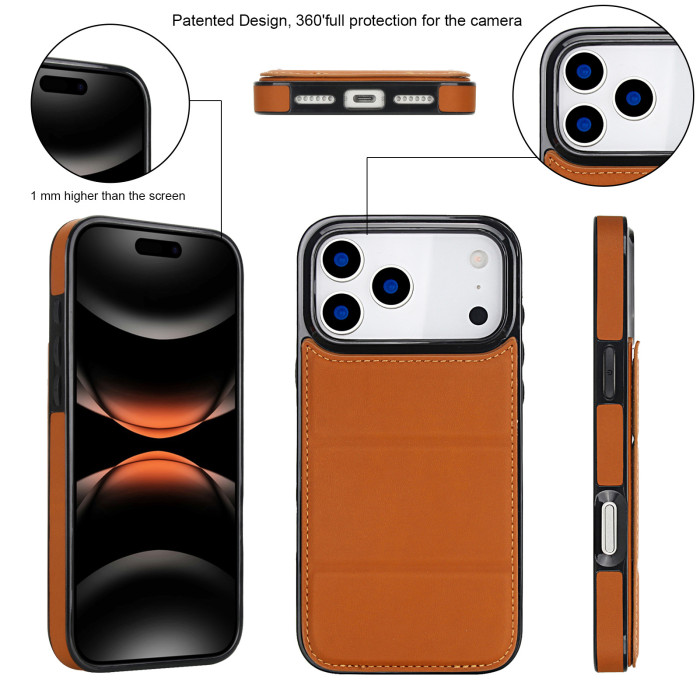 For Apple iPhone 17 Air 17 Pro Max 16 15 14 13 12 11 Phone Cover Folding Bracket
