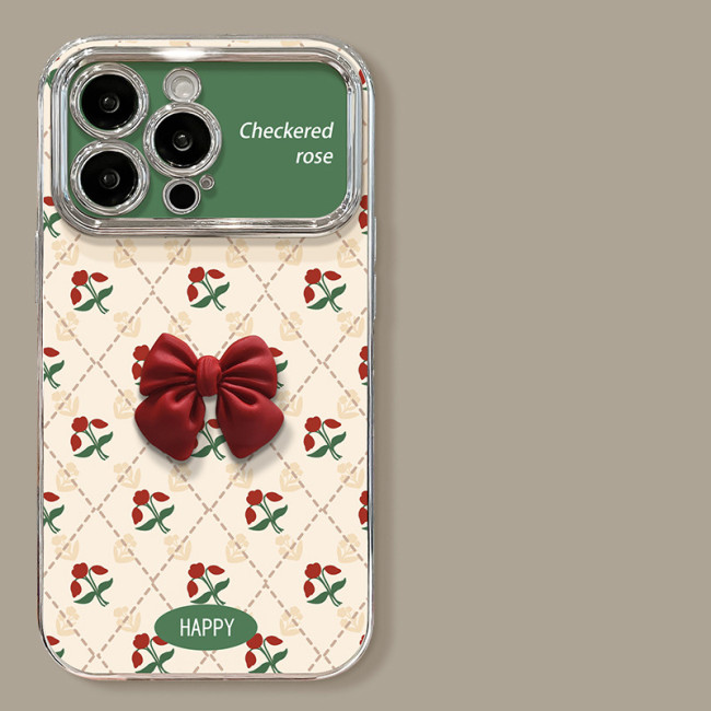 For Apple iPhone 17 Pro Max 16 15 14 13 12 11 Phone Cover Rose Bracelet Bracket