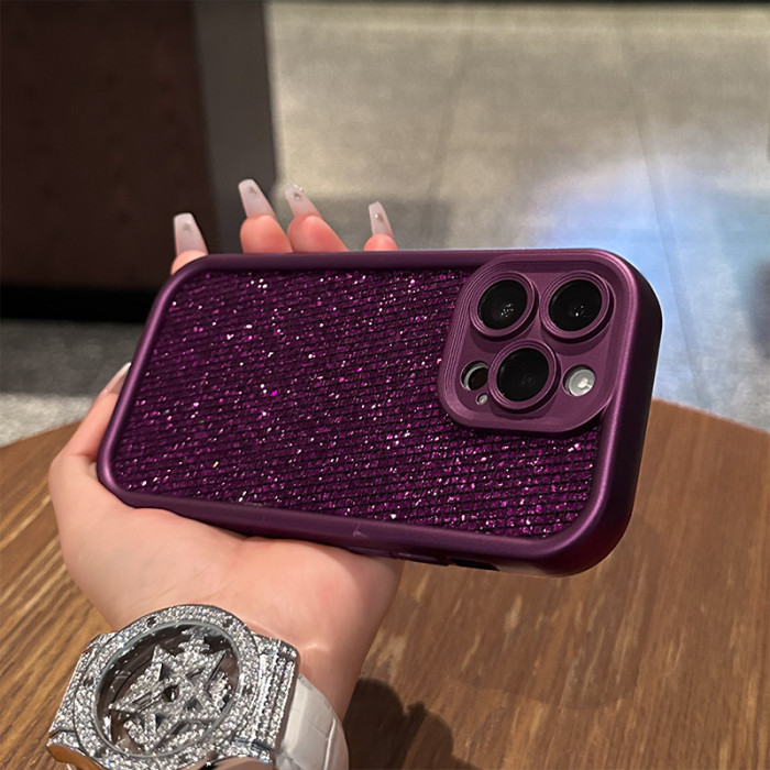 For Apple iPhone 17 Pro Max 16 15 14 13 12 11 Phone Cover Color Rhinestone Luxury