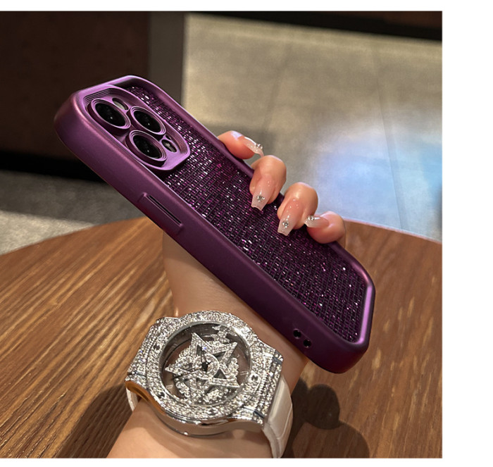 For Apple iPhone 17 Pro Max 16 15 14 13 12 11 Phone Cover Color Rhinestone Luxury