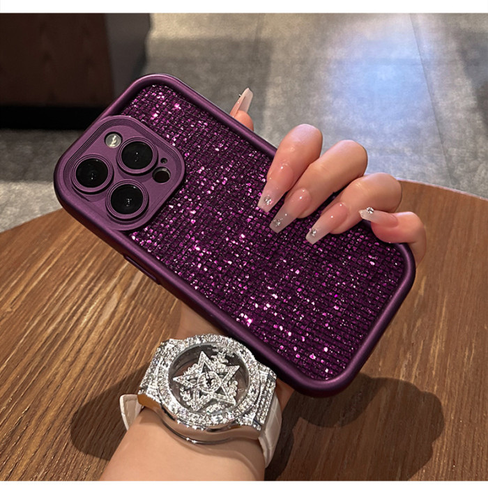 For Apple iPhone 17 Pro Max 16 15 14 13 12 11 Phone Cover Color Rhinestone Luxury